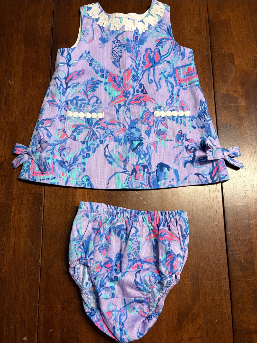 Lilly Pulitzer Purple Floral Tank & Bloomers Set never worn!